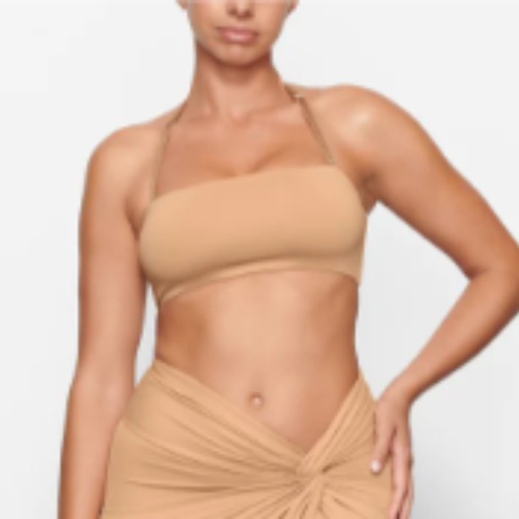 SKIMS Swim Bandeau Bikini  Top-NWT - Picture 2 of 11